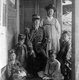Korea: The Korean Minister of War, his son and grandchildren at their home in Seoul, early 20th century